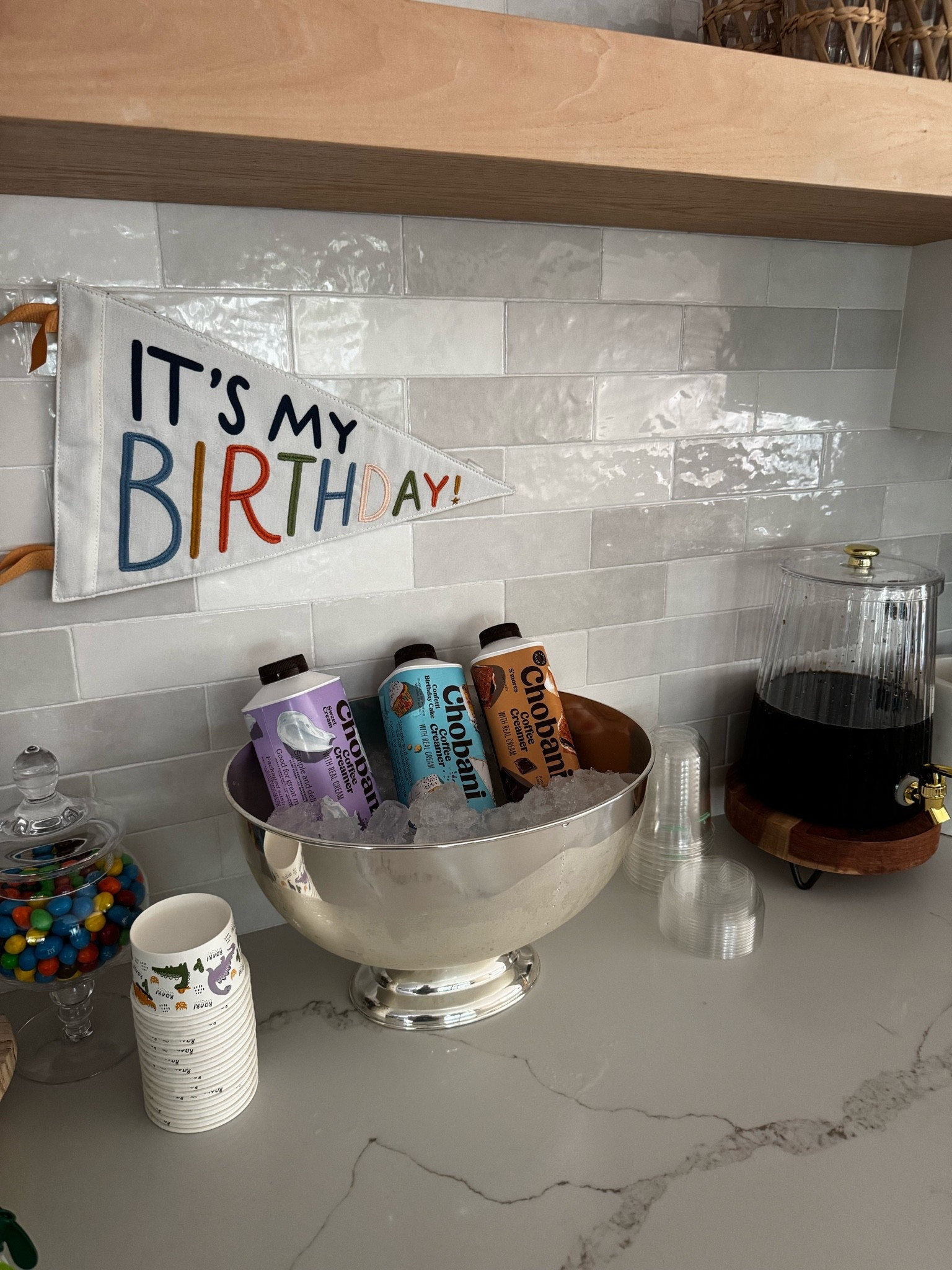 iced coffee station, kids birthday party, hosting
glass candy jar —pottery barn

#LTKHome #LTKKids