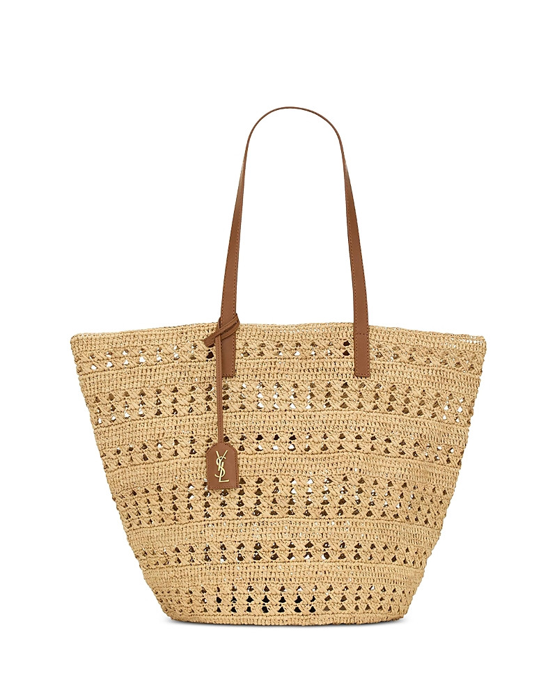 Saint Laurent Panier Medium Tote Bag in Raffia | Bloomingdale's (US)