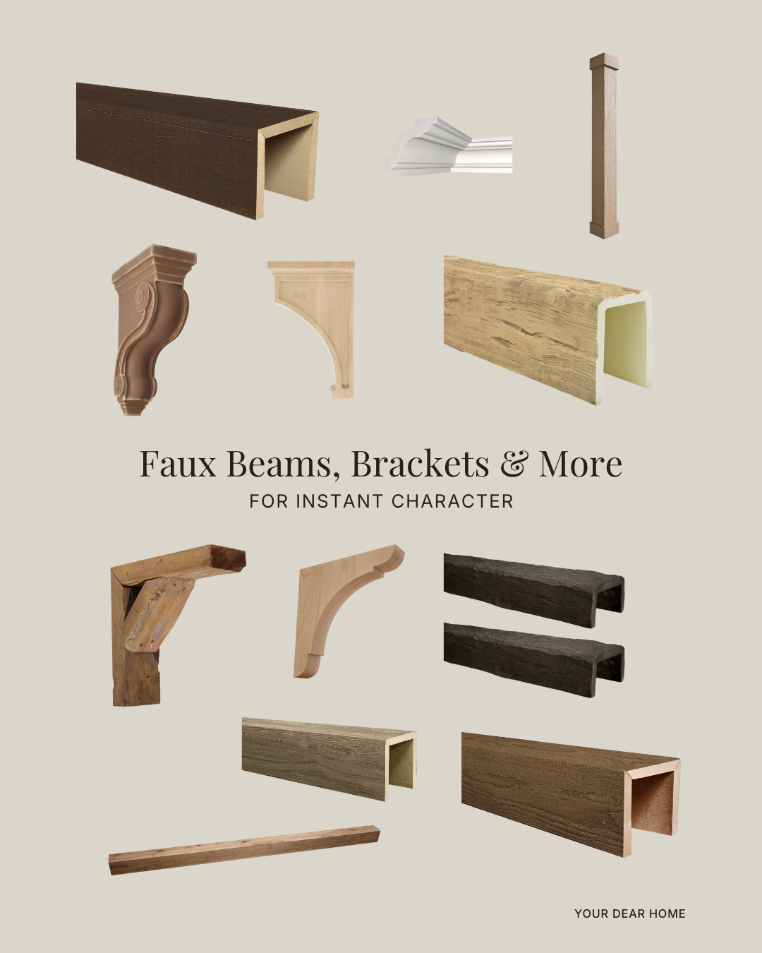 Architectural details change everything. Beams, brackets, trim details — they add depth and character even in newer homes. If your space feels builder-grade, this is where I would start. 

 #LTKHome