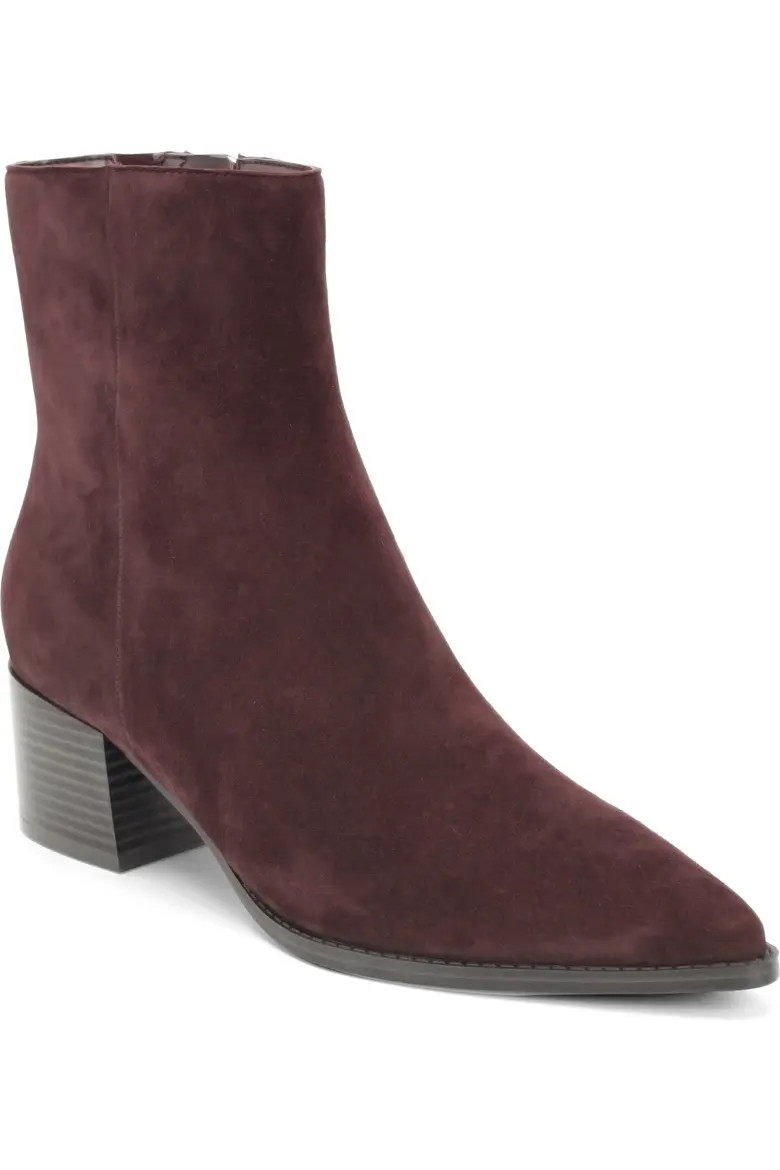 Nine West Becky Leather Bootie in Blk01 at Nordstrom, Size 7.5 | Nordstrom