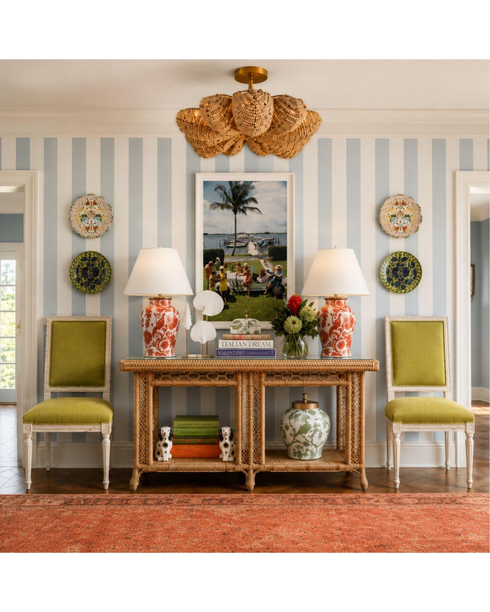 Another coastal entryway design! Loving this color and pattern play. Curated & colorful!

#LTKdayinmylife #LTKHome #LTKSaleAlert