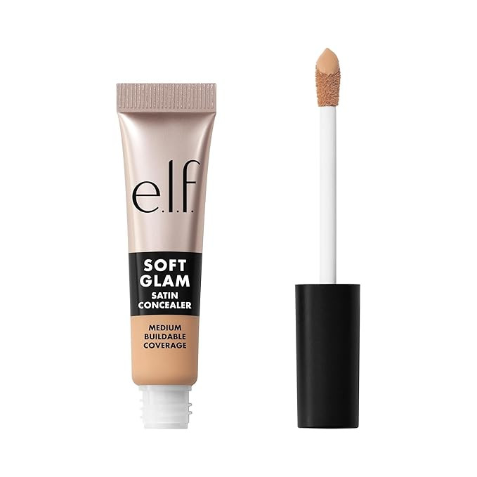 e.l.f. Soft Glam Satin Concealer, Medium Coverage For Blemishes & Under-Eye, Crease-Resistant, Lo... | Amazon (US)