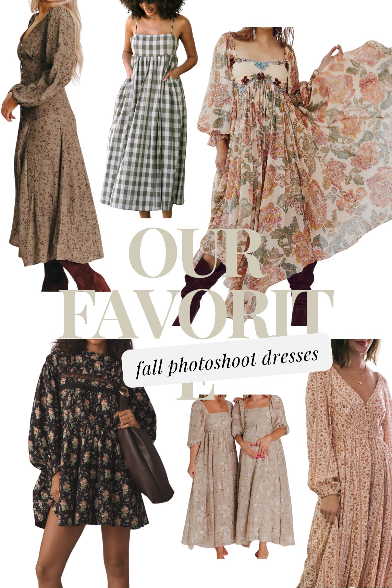Our favorite fall photoshoot dresses! 

Dresses for mamas, maternity dresses, photoshoot dress, fall dress 