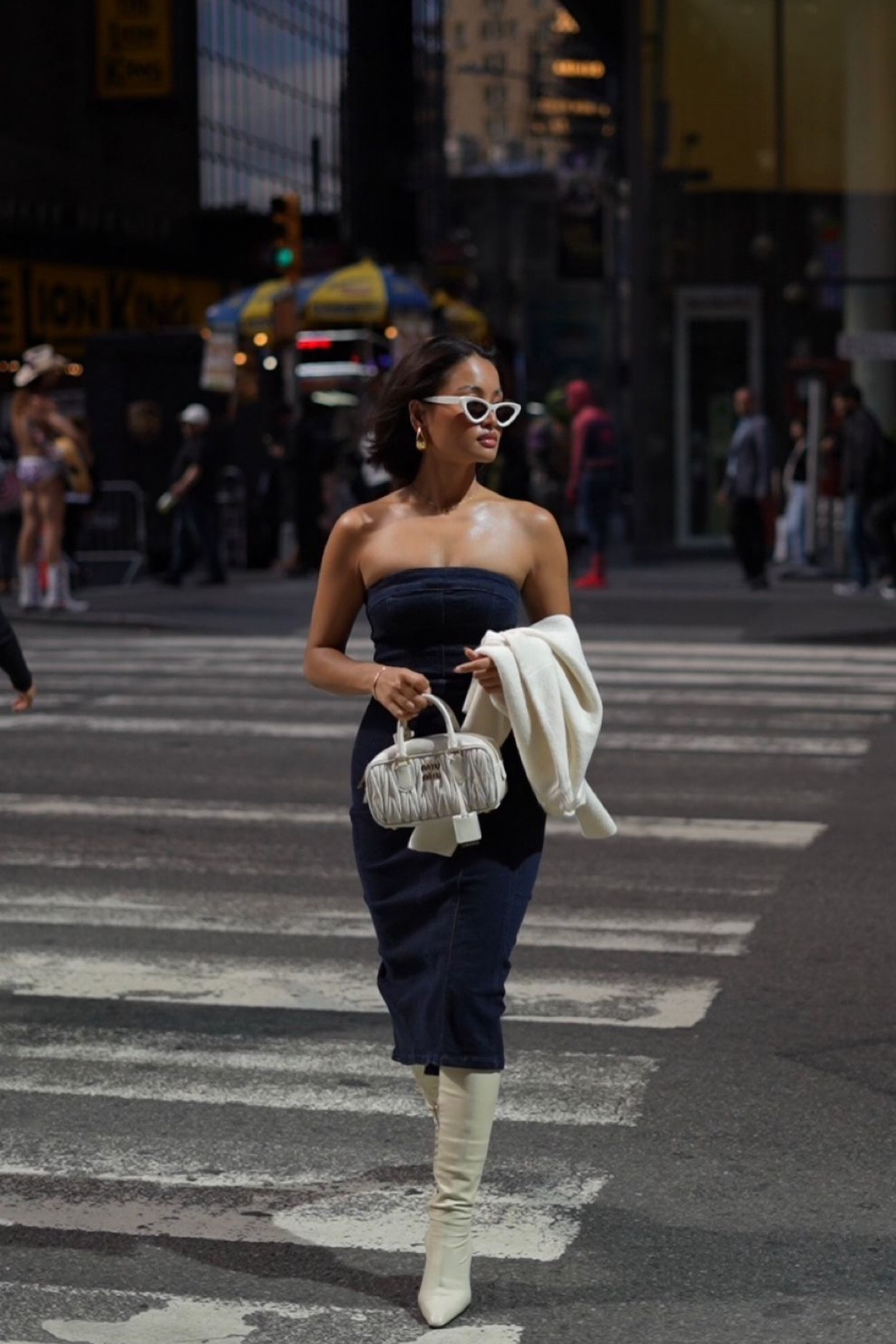 River island, New look, Jimmy choo, Miu miu, Massimo dutti, Pull & bear, Free people, Jeffrey Campbell, Aldo, Asos, denim dress, knee high boots, top handle bag, luxury fashion, transitional outfit, autumn fit, autumn wardrobe, capsule wardrobe, street style, city fashion, outfit inspiration, denim outfit 

#LTKSeasonal #LTKeurope #LTKstyletip