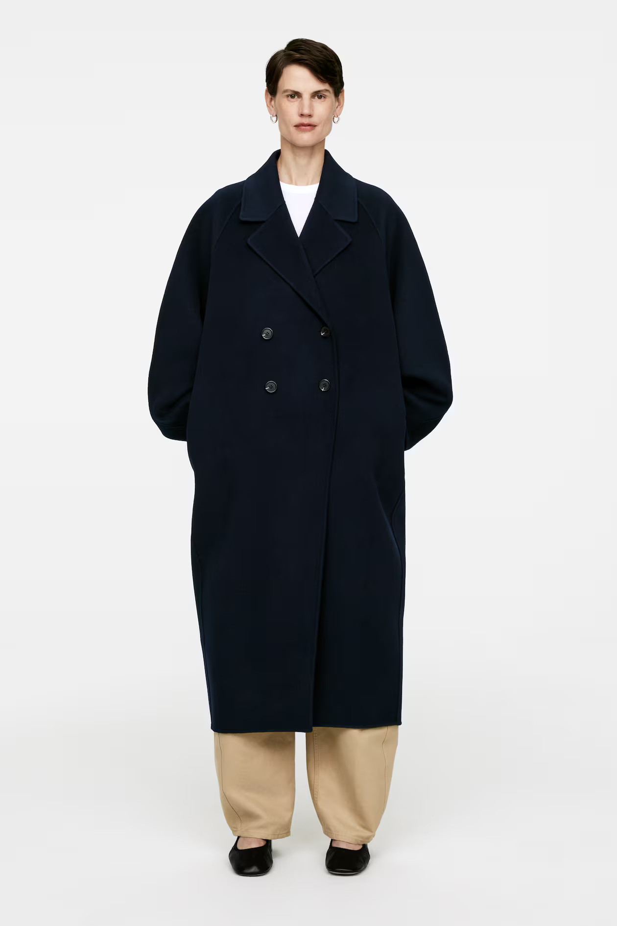 Oversized Wool-Blend Coat | H&M (UK, MY, IN, SG, PH, TW, HK)