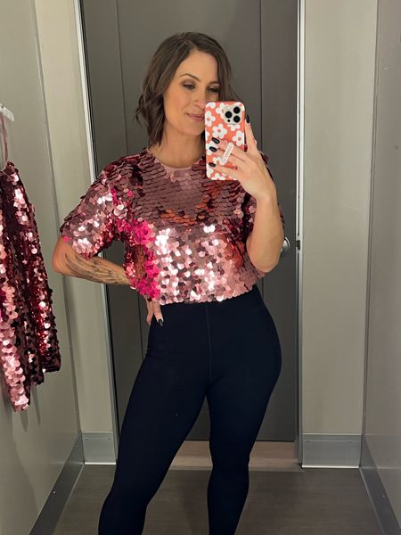 Loving this pink sequin top! It also comes in dress form. Both are great holiday options or birthday outfit option! 

#LTKHoliday #LTKparties #LTKSeasonal