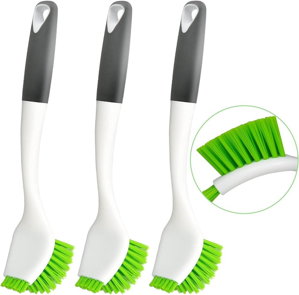 ITTAHO Dish Scrub Brush Kit, Kitchen Brush Set for Cleaning, Double Sided Bristles Scrubber Clean... | Amazon (US)
