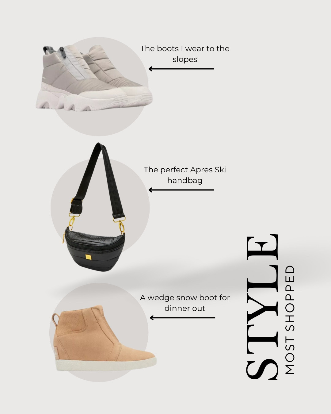 The top shopped accessories last week! Everything for my favorite snow boots, Aubrie ski or a great wedge made for the snow. I’m also loving this handbag for ski season.

#LTKSeasonal #LTKShoeCrush #LTKItBag