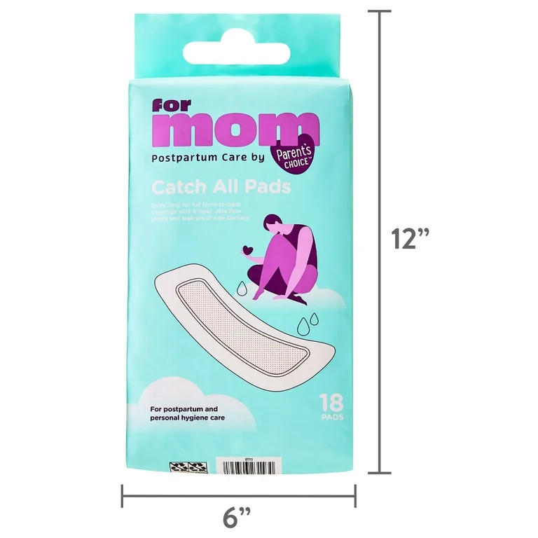 Parent's Choice Postpartum Catch-All Pads, Disposable Postpartum Underwear Alternative for Women,... | Walmart (US)