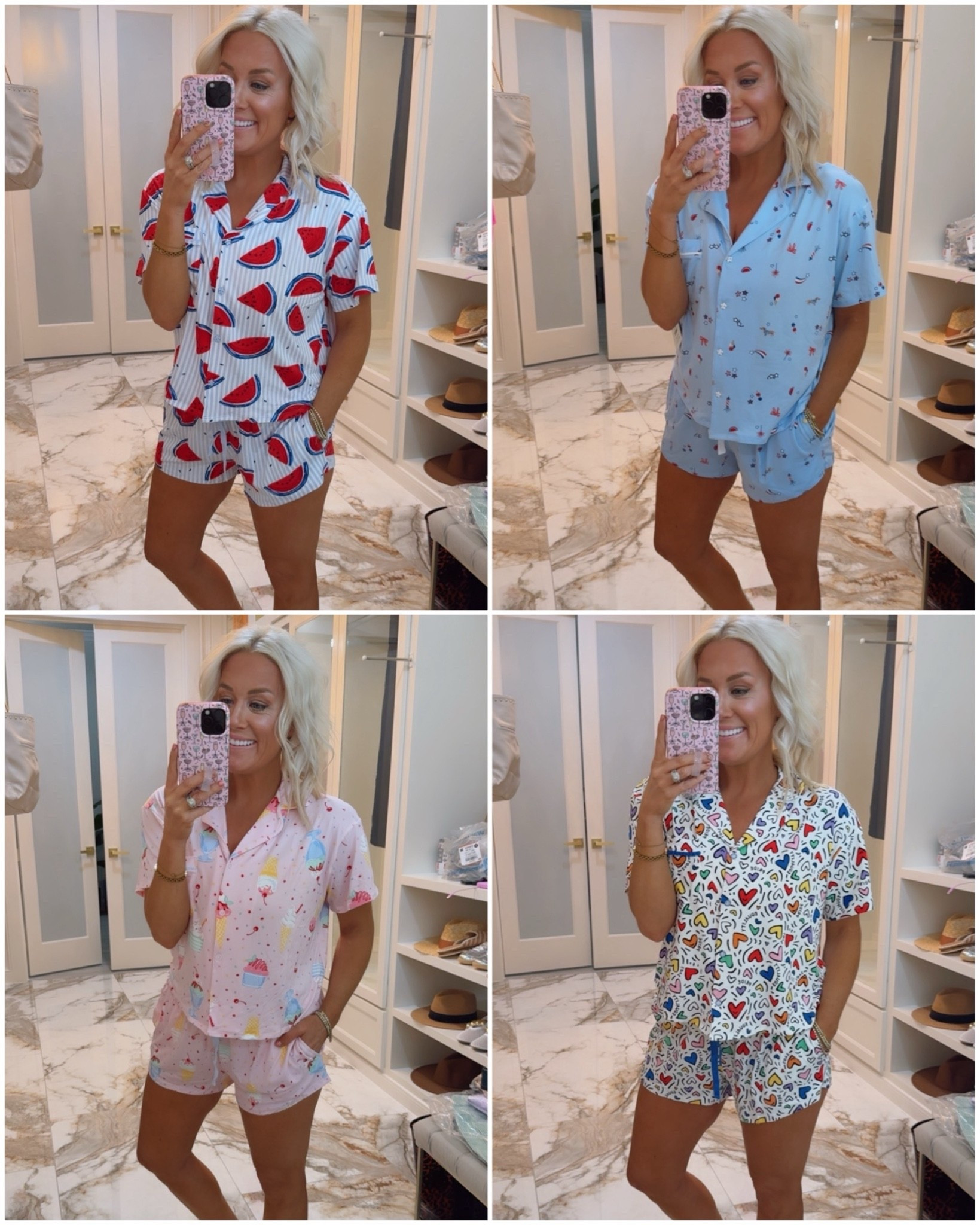 The cutest summer pajamas from Walmart only $16! Size medium