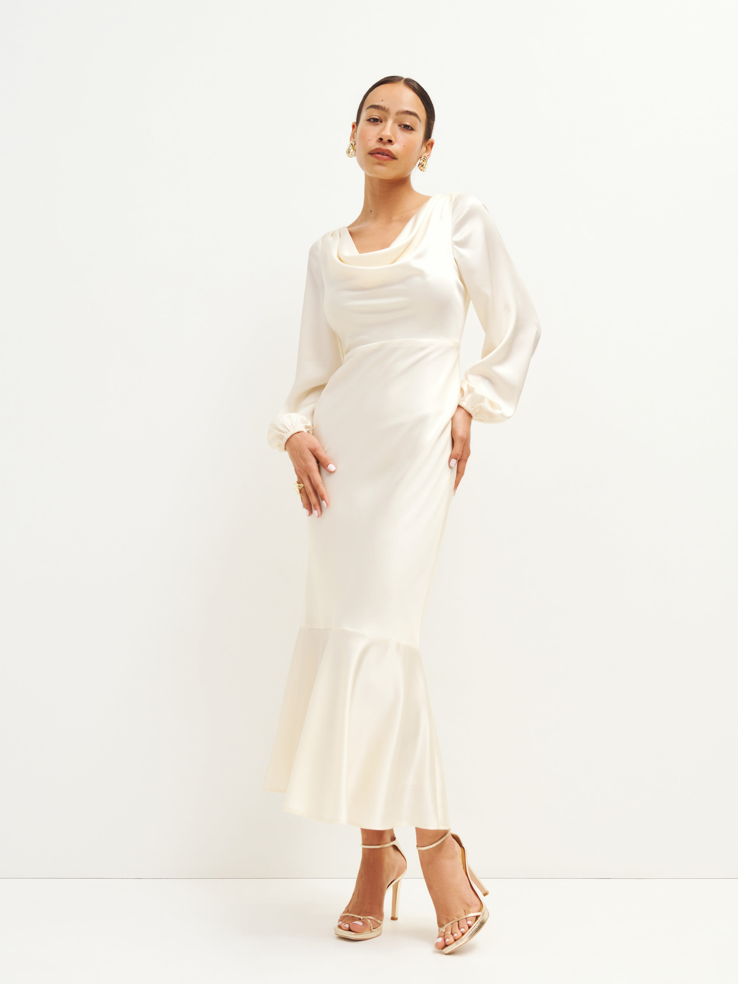 Lazaro Satin Dress | Reformation (Global)