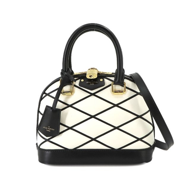 Pre-Owned LOUIS VUITTON Maltage Alma BB 2way hand shoulder bag leather white M23761 RFID (Like Ne... | Walmart (US)
