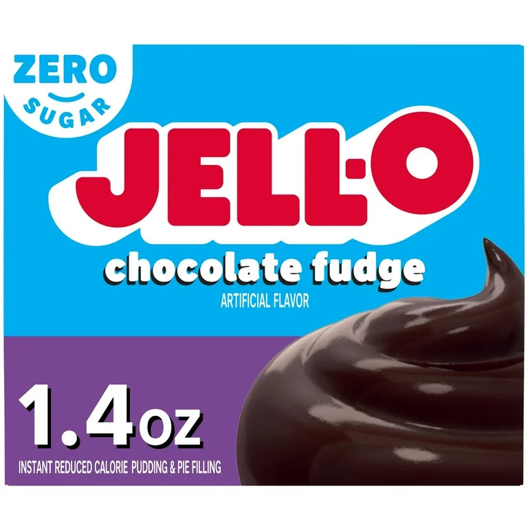 Jell-O Chocolate Fudge Artificially Flavored Zero Sugar Instant Reduced Calorie Pudding & Pie Fil... | Walmart (US)