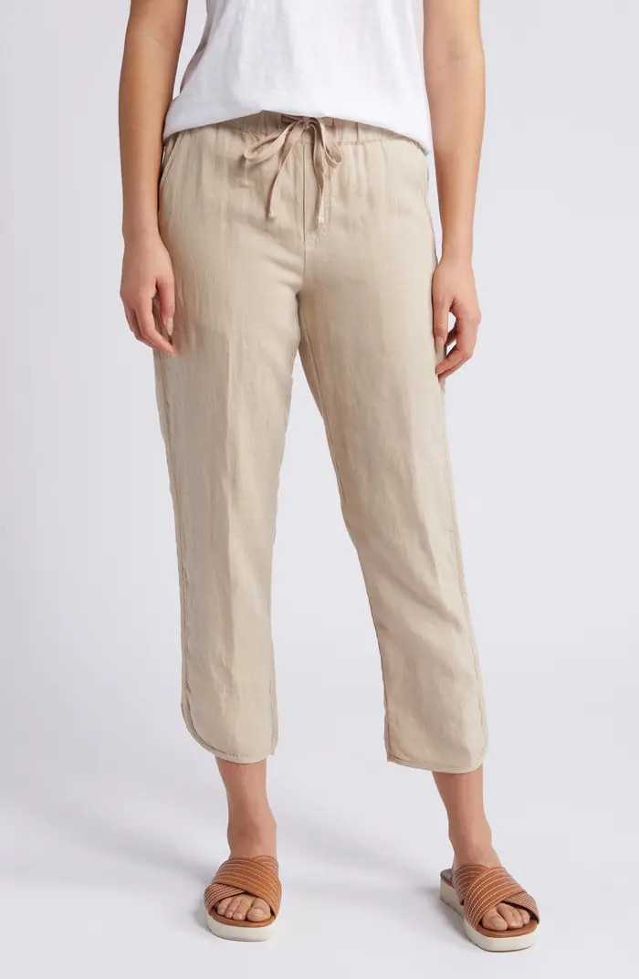 Tulip Hem Linen Pants | Nordstrom