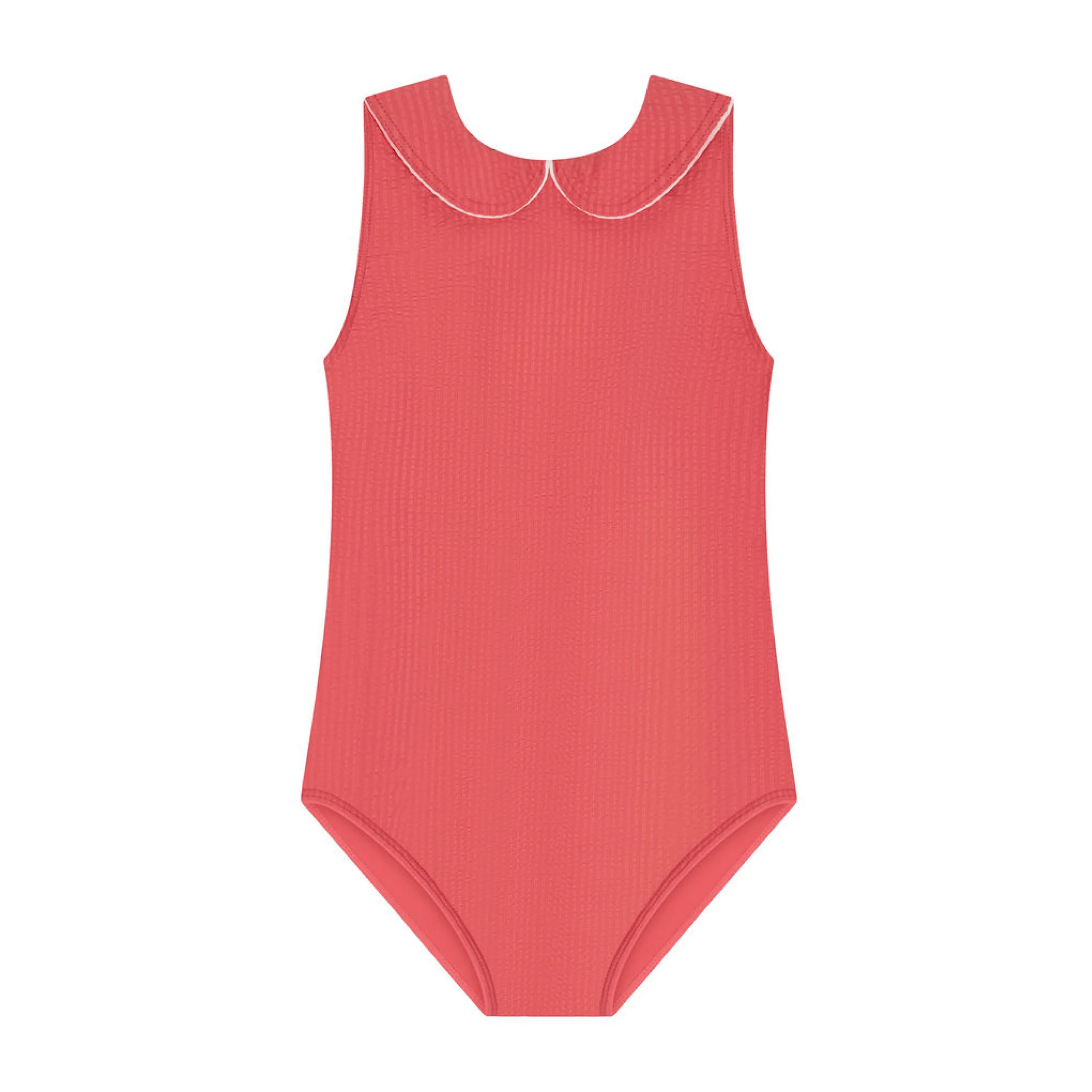 girls sailor red seersucker one piece | Minnow