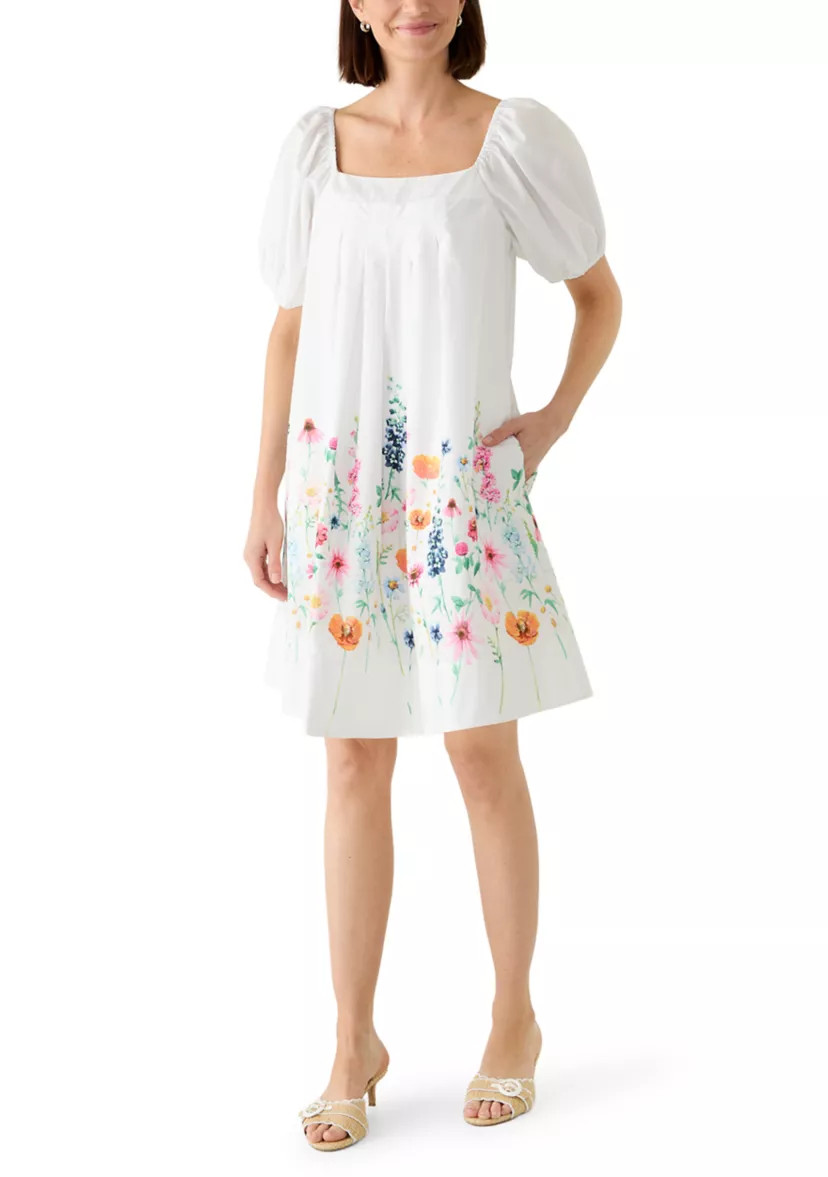 Women's Pleated Yoke Mini Dress | Belk