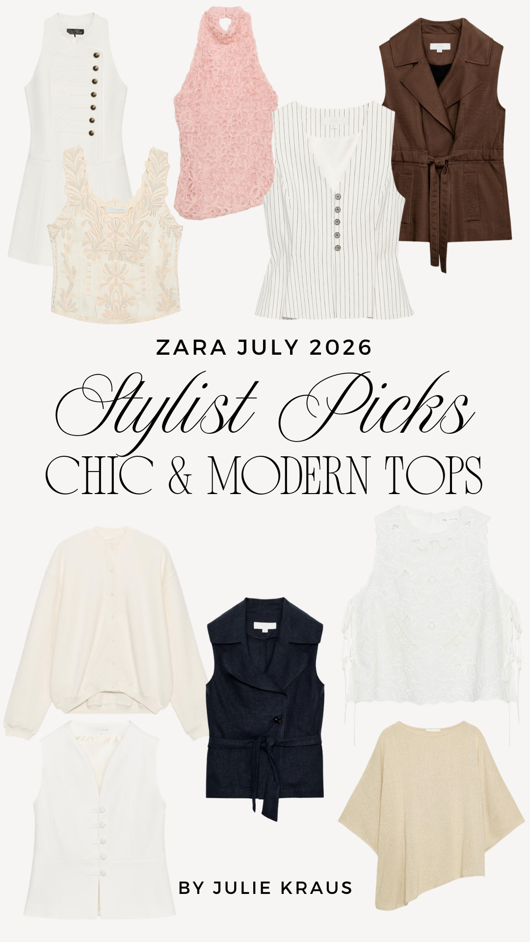 The tops from Zara I keep reaching for right now. Modern shapes, easy to style, and exactly the kind of piece that makes every outfit feel intentional. Zara Tops • Stylist Picks from Zara • Chic Summer Tops • Modern Outfit Ideas • Zara Style 2026 

 #LTKSeasonal #LTKOver40