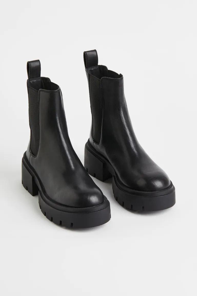 Leather Chelsea Boots | H&M (US + CA)