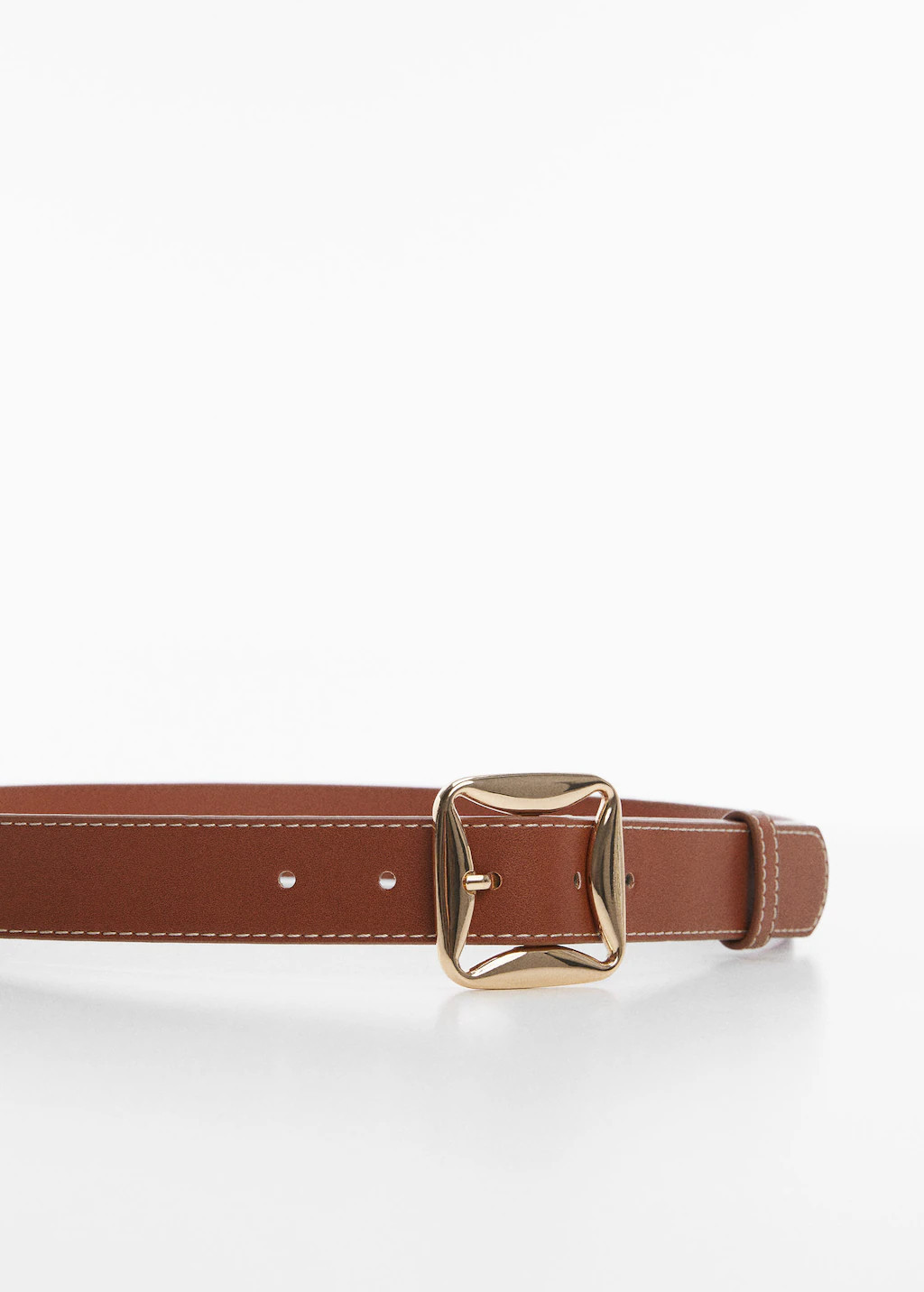 Belt with geometric buckle  -  Women | Mango USA | MANGO (US)