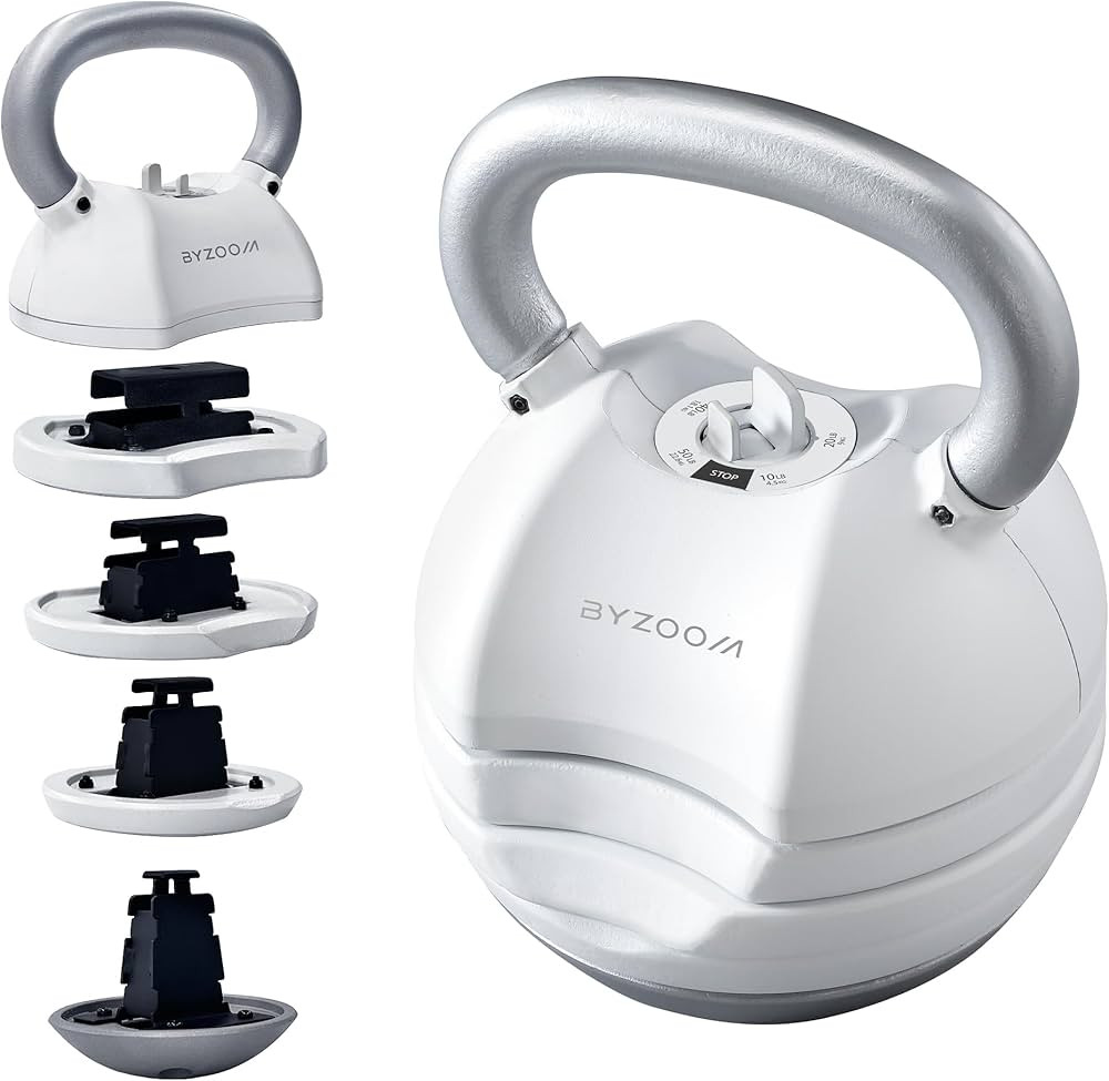 Adjustable Kettlebell 30lb Weight Training Fitness Exercise Full Body Workout 5 in 1 for Home Gym... | Amazon (US)