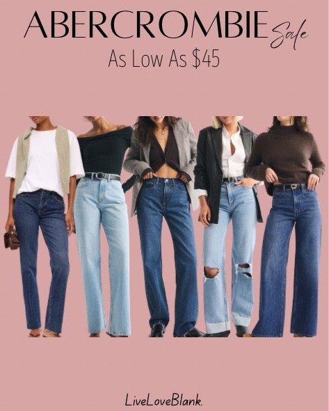 Abercrombie jeans on sale, some as low as $45 🙌🏻 some of my favorite jeans for years!

#LTKFindsUnder100 #LTKmomlife #LTKSaleAlert