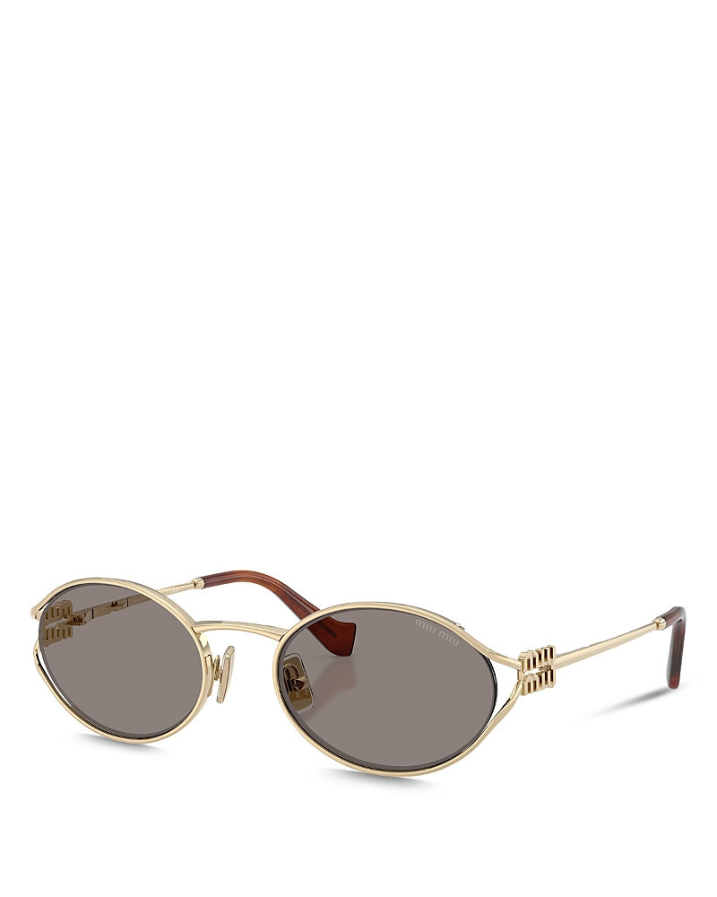 Miu Miu Oval Sunglasses, 54mm | Bloomingdale's (US)