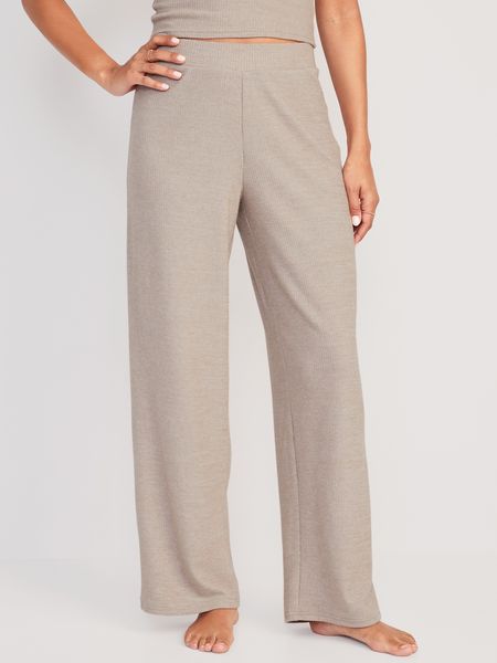 Sweater-Knit Wide-Leg Lounge Pants for Women | Old Navy (US)