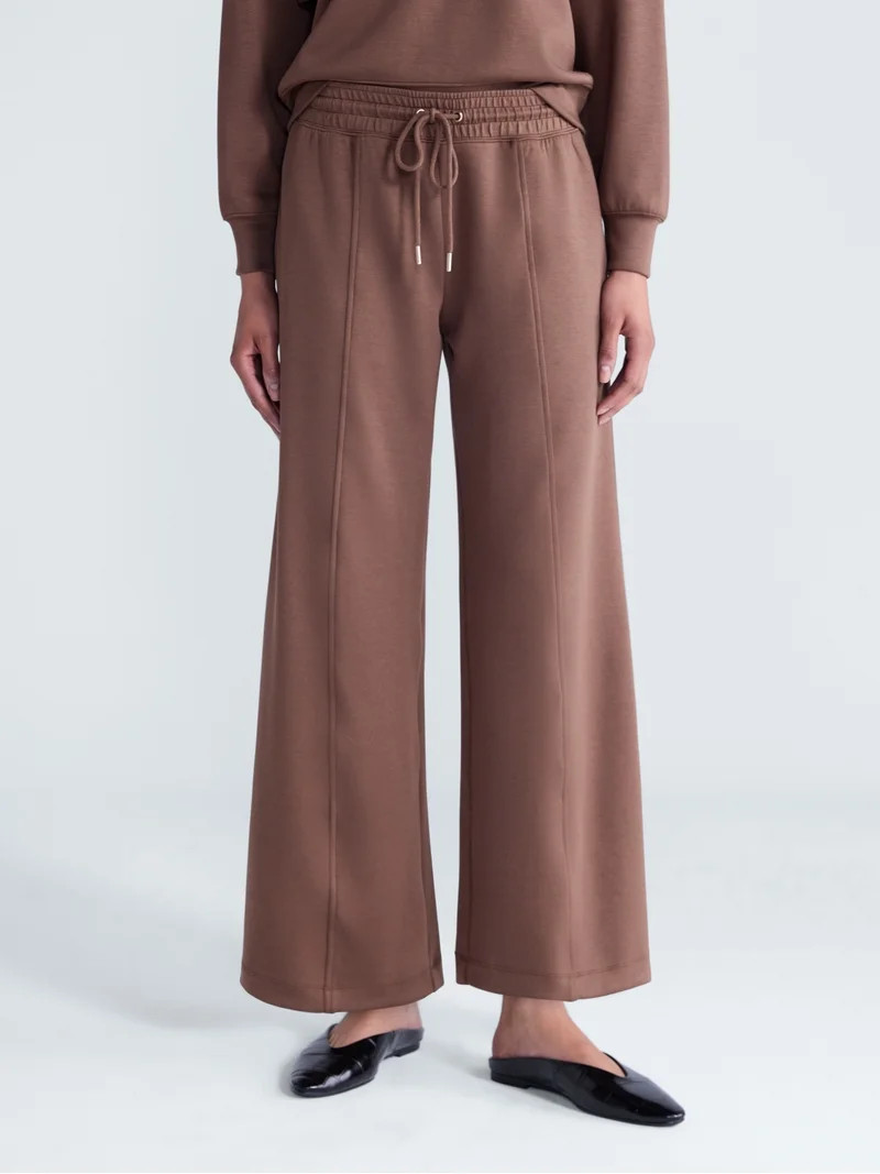 Scoop Women's and Women's Plus Scubaknit Seamed Pants, Regular, Short Lengths, Sizes XS-4X | Walmart (US)