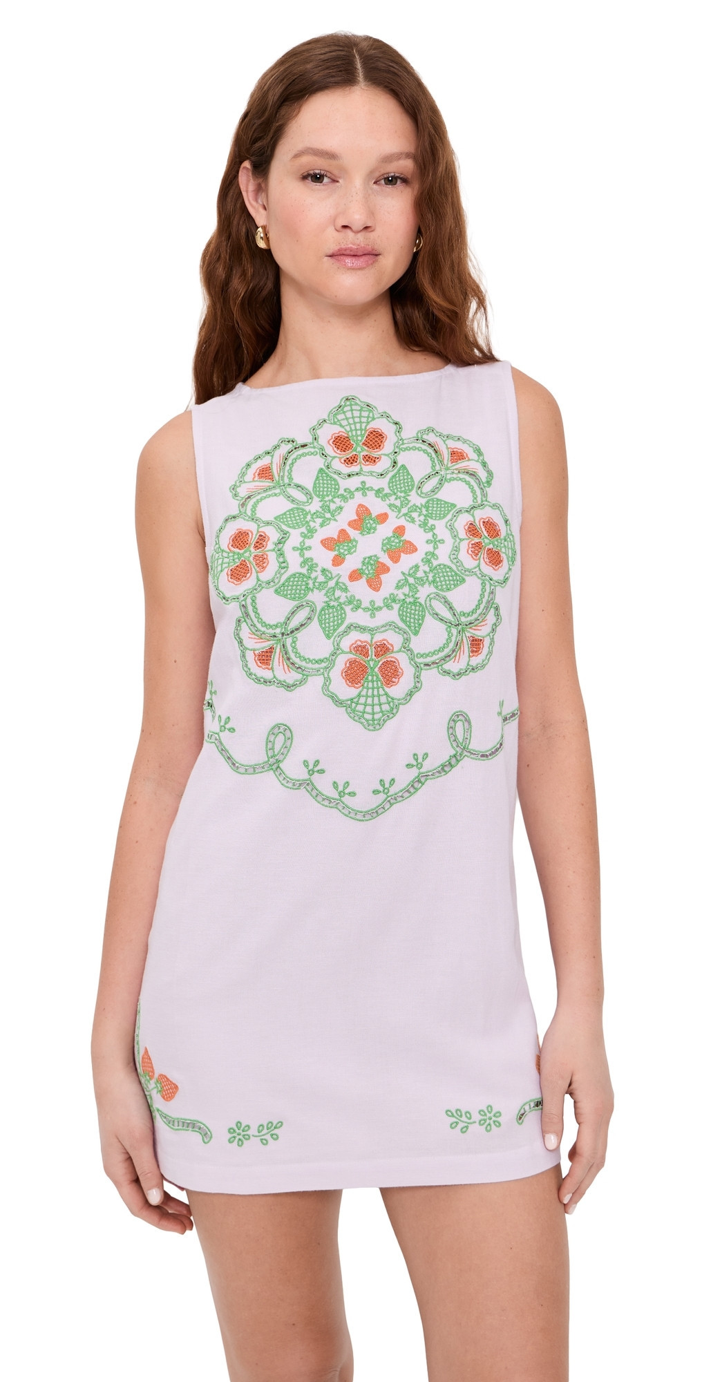 Free People Electric Garden Mini Dress Pale Orchid Combo M | Shopbop