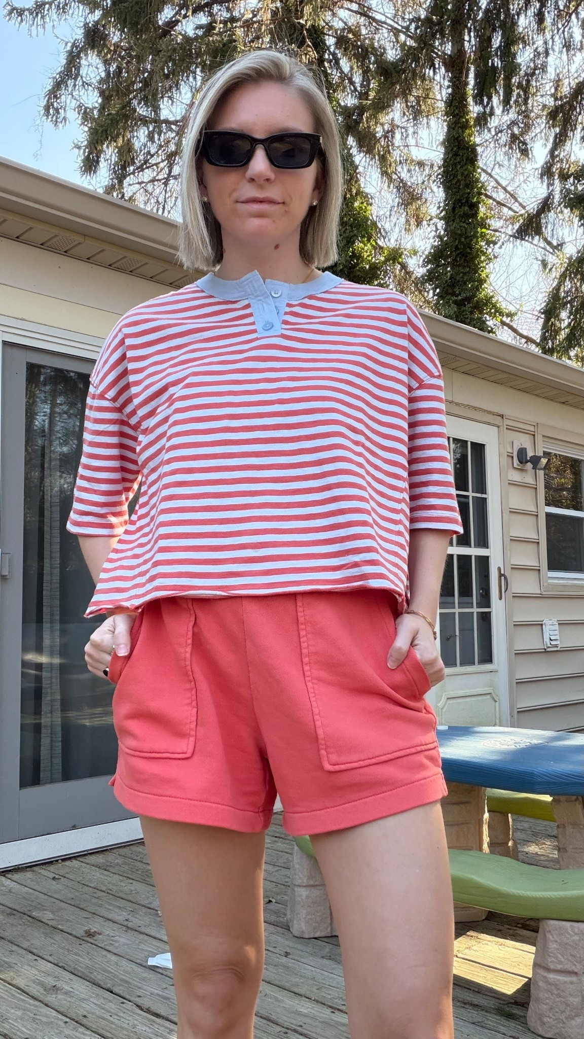 Today’s ootd.  Wearing xs in both pieces  

#LTKPetite #LTKmomlife #LTKootd