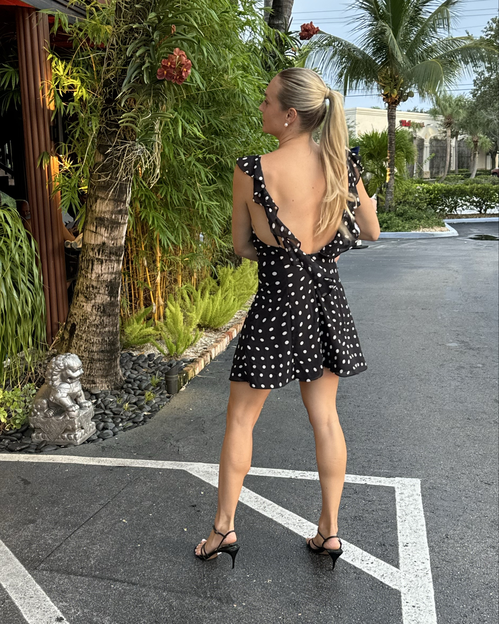 obsessed with this polka dot dress from @revolve! 

Shoes are old topshop but linked a super similar pair! 🖤 

#polkadots #polkadotdress 

