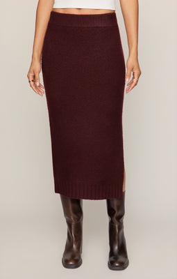 Shellie Sweater Skirt Merlot / X Large | Z Supply