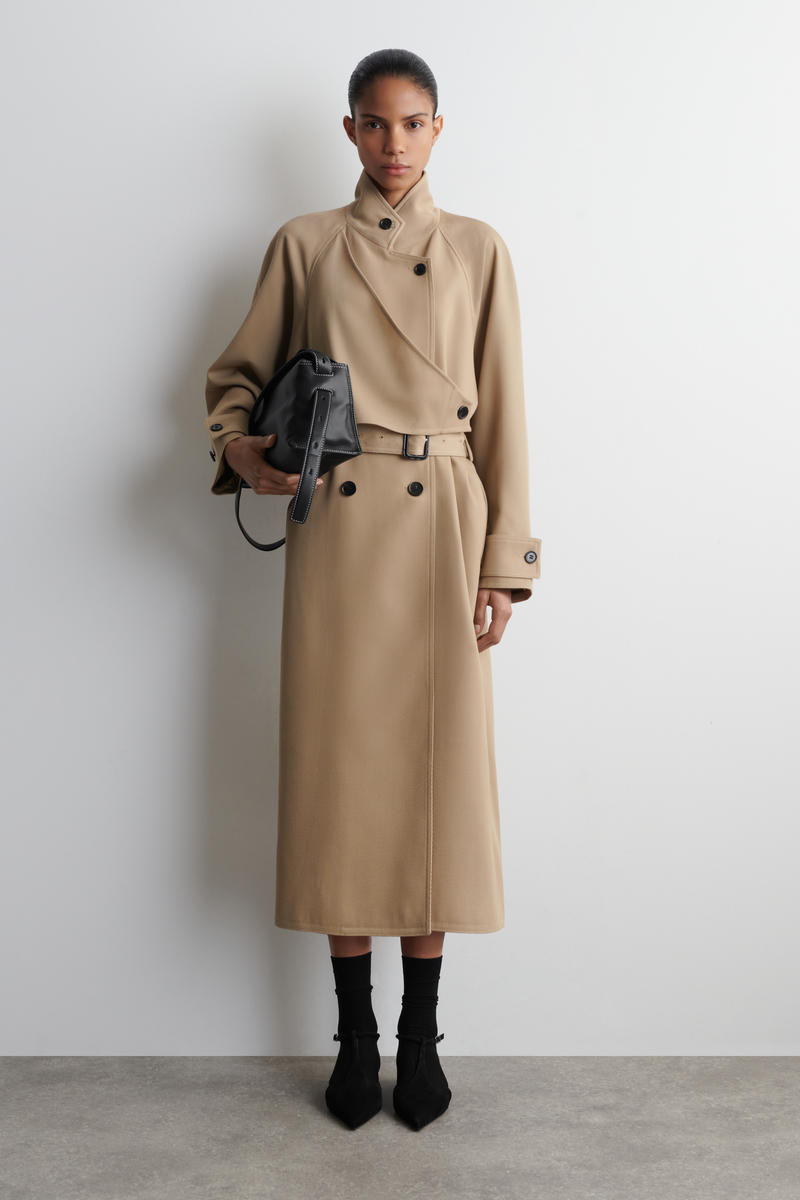 Trenchcoat Aus Woll-Twill In Wickeloptik | COS (EU)
