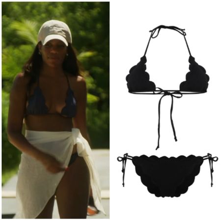 Gabby Prescod’s Scalloped Bikini (hers is navy, black is linked because it’s in stock)