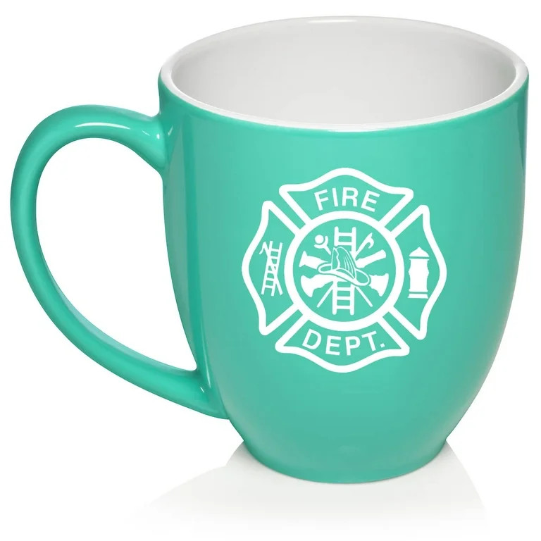 Fire Department Maltese Cross Firefighter Ceramic Coffee Mug Tea Cup Gift for Him, Men, Dad, Fami... | Walmart (US)