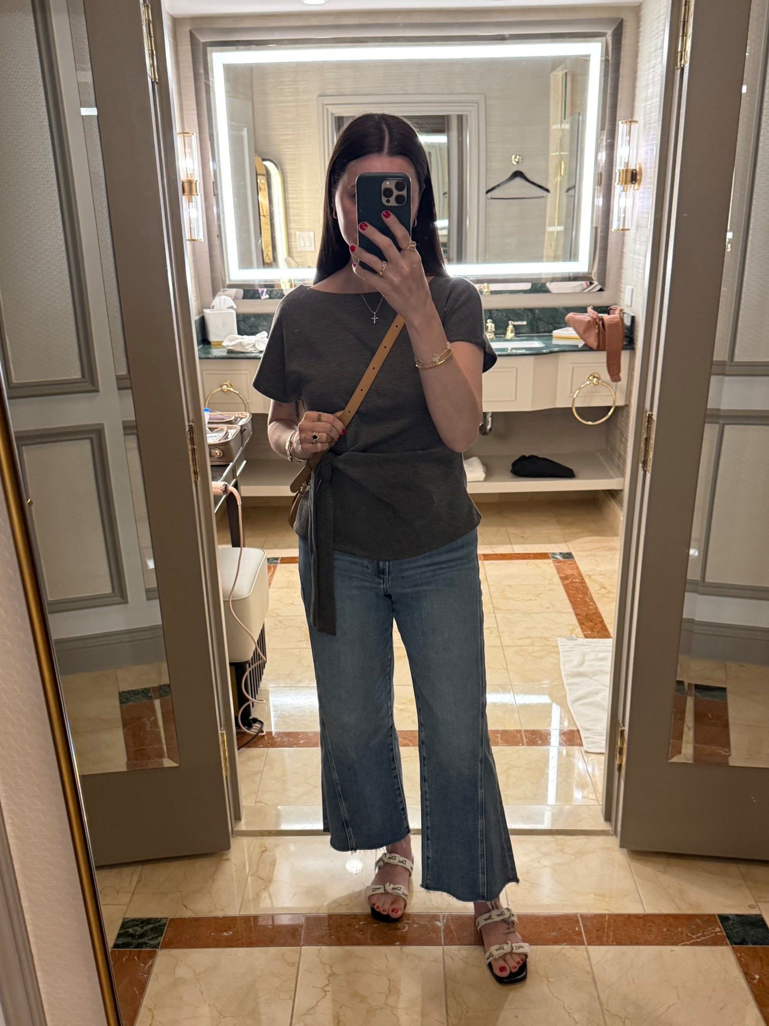 Shopping days are my favorite days 🤍

These jeans are buttery soft and so giving - perfect paired with this comfy and elevated toe twist top. 

These sandals just released yesterday and I was able to snap them up - so comfortable from the jump!  They are the J’Adior sandals by Dior 🤍

#LTKTravel #LTKvlog #LTKootd