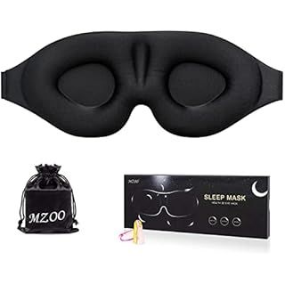 Gdluckalways Sleep Mask Adjustable 3D Deep Contoured Sleeping Mask ,Light Blocking Blindfold Eye ... | Amazon (US)
