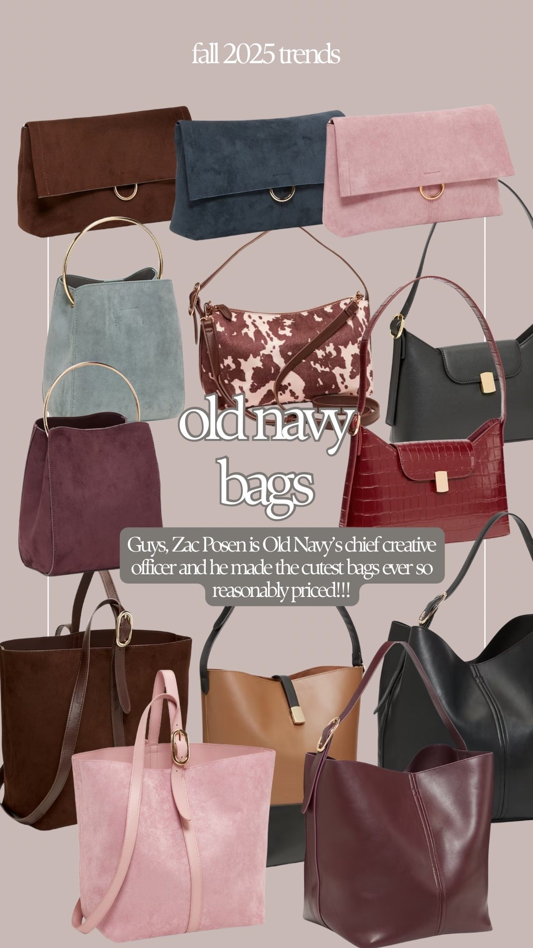 Old Navy must-have fall bags! 

#LTKStyleTip #LTKFindsUnder100