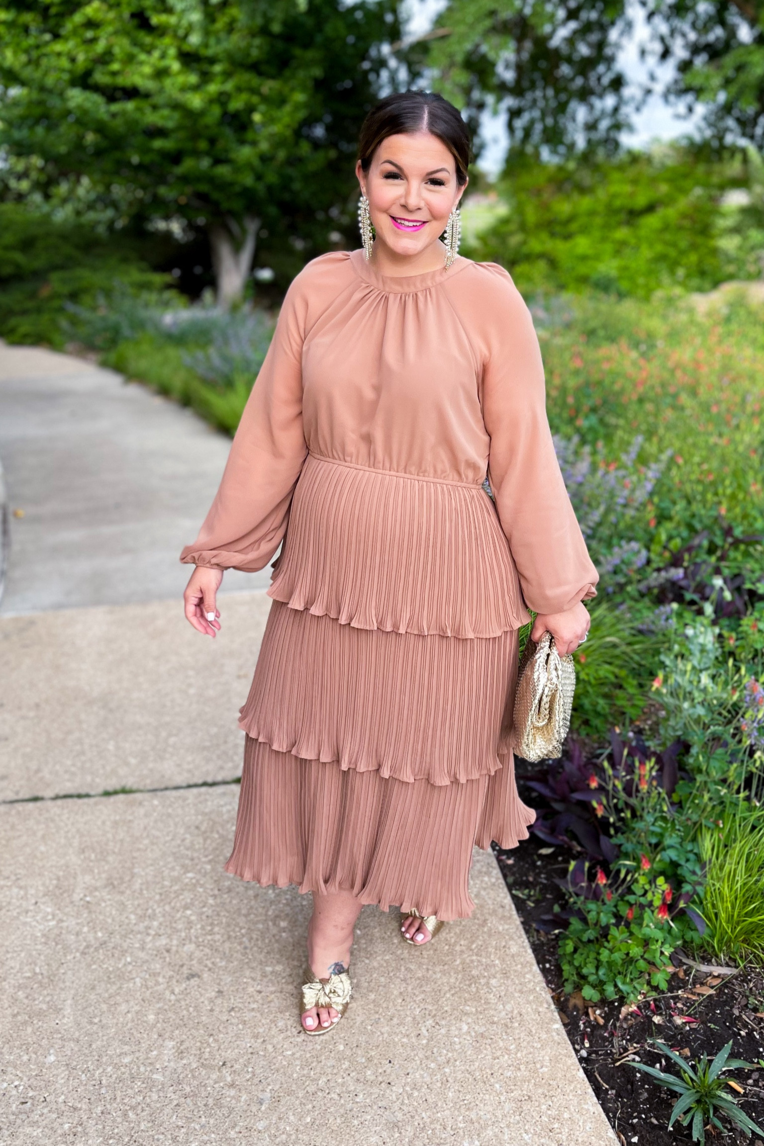 The prettiest Amazon wedding guest dress! Comes in so many other great colors and incredibly comfortable. Wearing the XL here but I think a L would fit a bit better for next time. 

Neutral dress, Amazon dress, plus size dress, cocktail dress 

#LTKplussize #LTKwedding #LTKfindsunder50