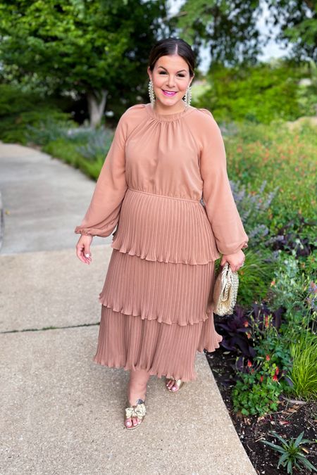 The prettiest Amazon wedding guest dress! Comes in so many other great colors and incredibly comfortable. Wearing the XL here but I think a L would fit a bit better for next time. 

Neutral dress, Amazon dress, plus size dress, cocktail dress 

#LTKplussize #LTKwedding #LTKfindsunder50