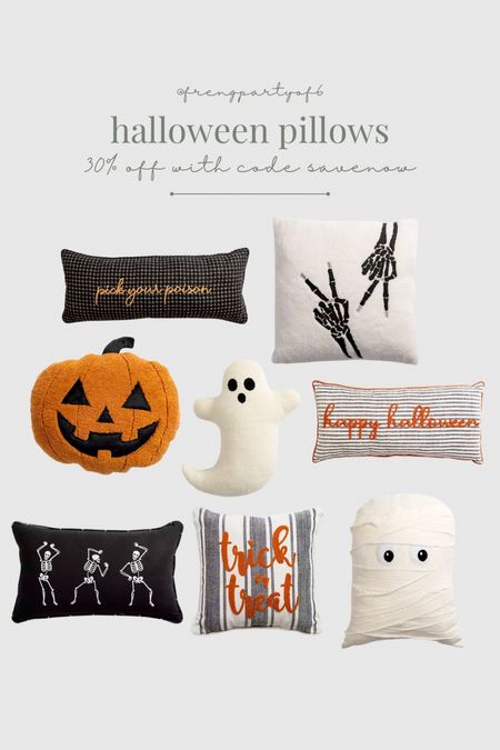 Kind of into these Halloween pillows, all 30% off with code SAVENOW!

#LTKSeasonal #LTKsalealert #LTKhome