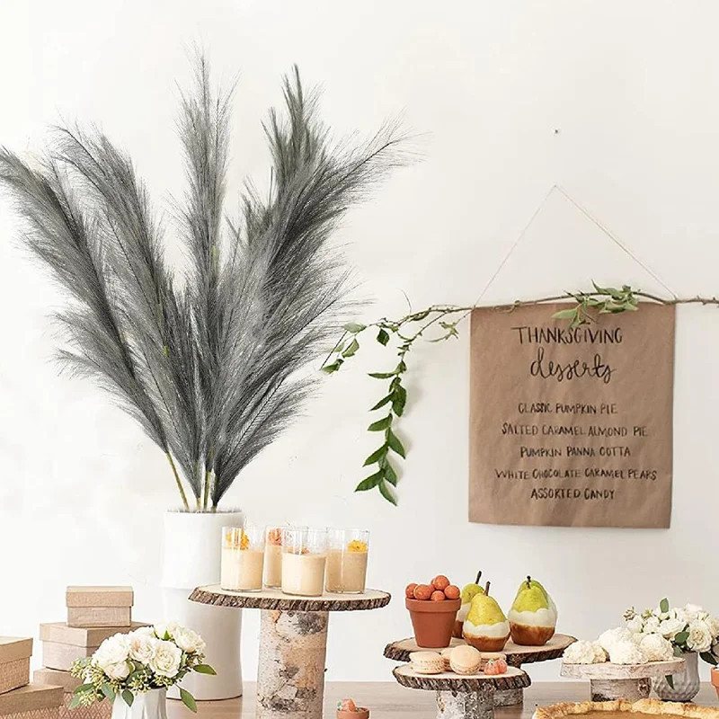 Pampas Grass Decor , Faux Pampas Grass Large Fluffy No Shedding, Dried Pampas Grass Plants For Ho... | Wayfair North America