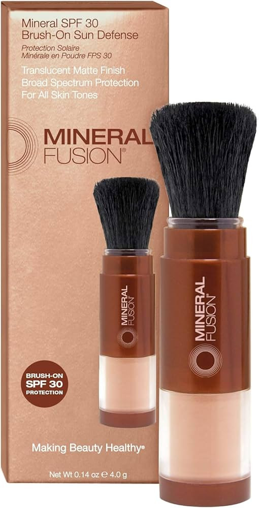 Mineral Fusion Brush-On Sun Defense, SPF 30, UVA and UVB Protection, No Parabens, Gluten Free, Ve... | Amazon (US)