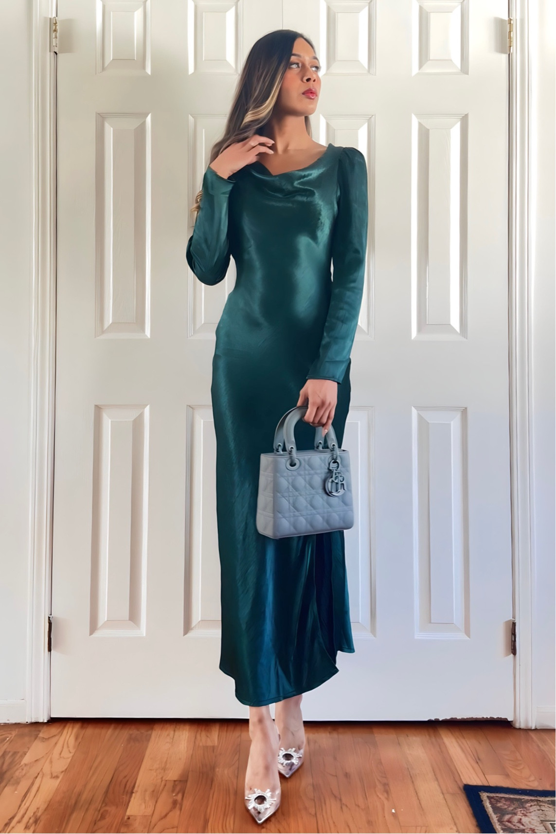Elegance meets allure: Command attention on your date night or  in this stunning hunter green satin dress from Rahi. A timeless piece that ensures you stand out with sophistication. 💚✨ #DateNightGlam #ElegantAllure #ElegantWeddingGuest

#LTKstyletip #LTKwedding #LTKfindsunder100