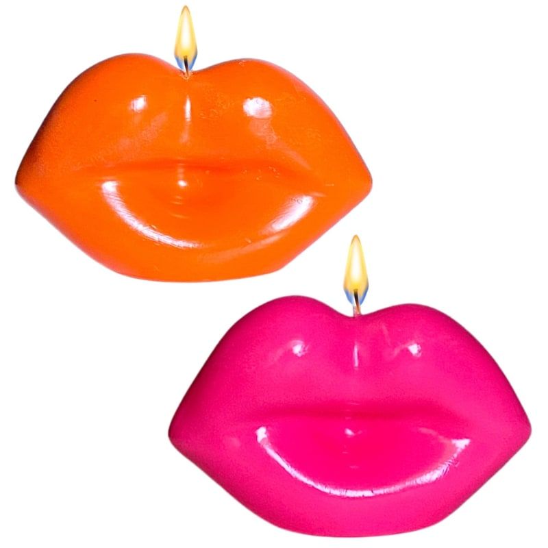 Kiss Me Lips - Pink & Orange | Wolf and Badger (Global excl. US)