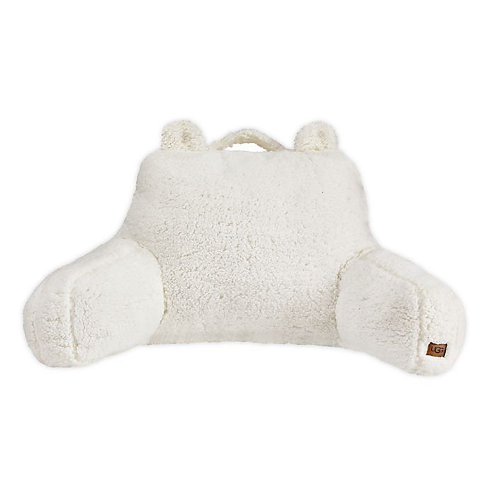 UGG® Casey Sherpa Backrest Pillow in Snow | Bed Bath & Beyond