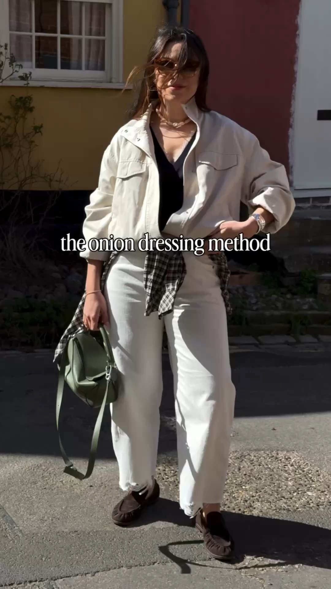 You know those Pinterest outfits that just look so put together without trying too hard?
It’s usually down to something called the onion method 🧅
The best outfits aren’t random, they’re built up in layers:
- a simple base (white jeans and navy v neck)
- something to add texture (white lace top underneath & check shirt)
- a bit of structure (funnel neck jacket)
- then those finishing details (jewellery, bag, sunnies)
It’s subtle, but it’s what makes everything feel more considered (and a bit more expensive)

Try it next time you’re getting dressed and see how different your outfit feels
Save this & comment SHOP if you want the links x

ad PR products tagged