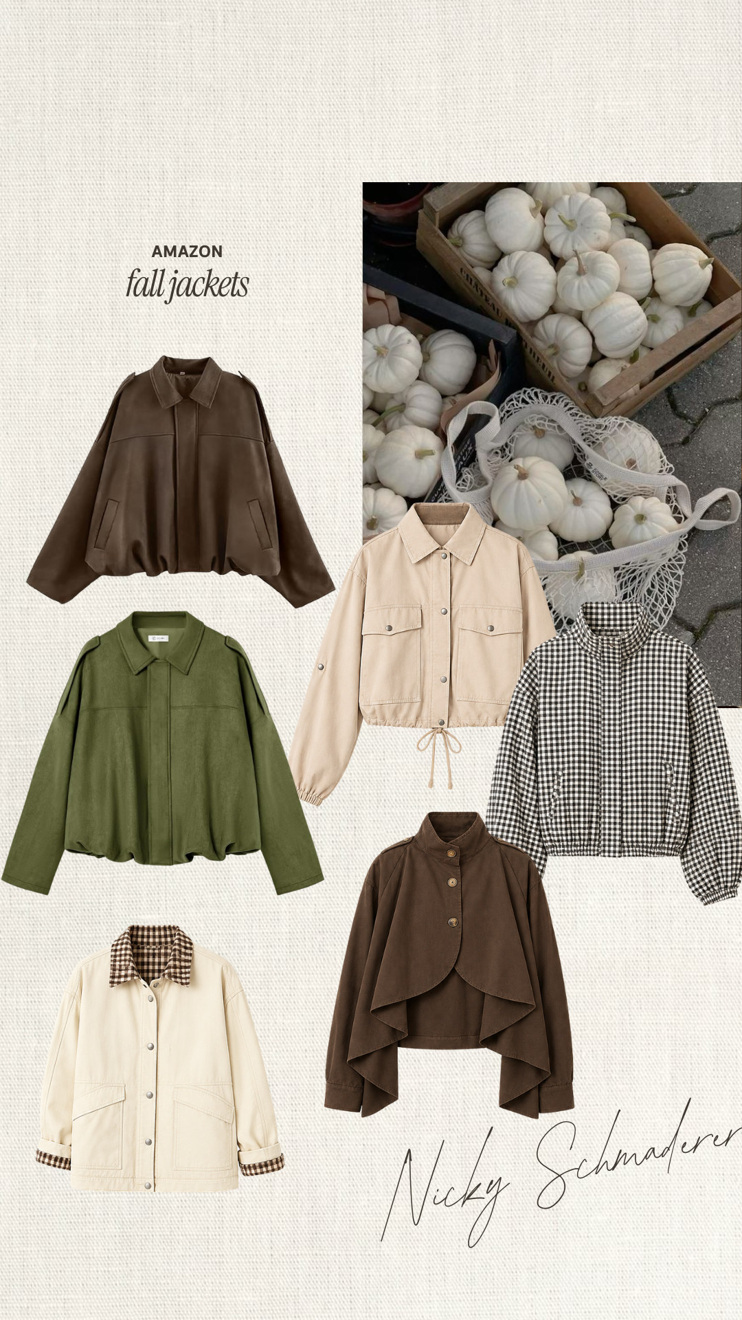 AMAZON JACKETS 🍂☕️ Which one is your favorite? 

Amazon finds, Amazon haul, fall jackets, fall fashion haul, under $50, nicky schmaderer 

 #LTKootd #LTKSeasonal