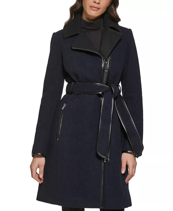 Women's Asymmetrical-Zipper Coat, Created for Macy's | Macys (US)