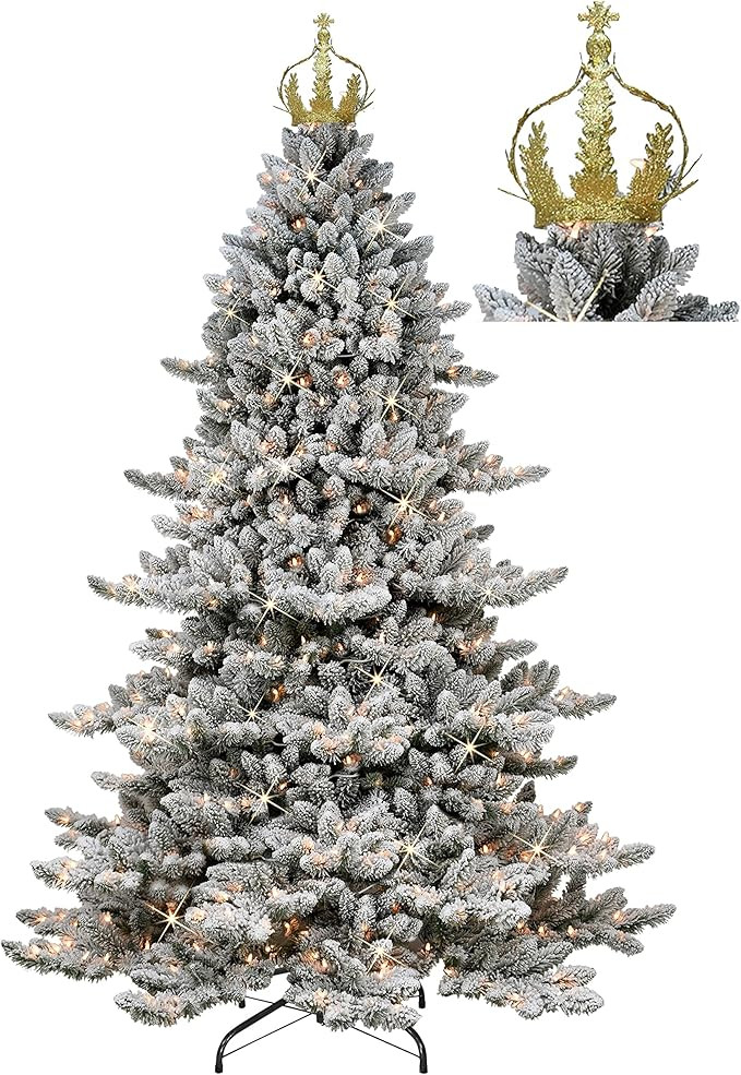 Puleo International Pre-Lit 7.5' Royal Majestic Spruce Artificial Christmas Tree with 700 Lights ... | Amazon (US)